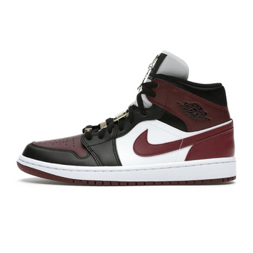 Кроссовки Air Jordan 1 Mid SE Black Dark Beetroot, 36
