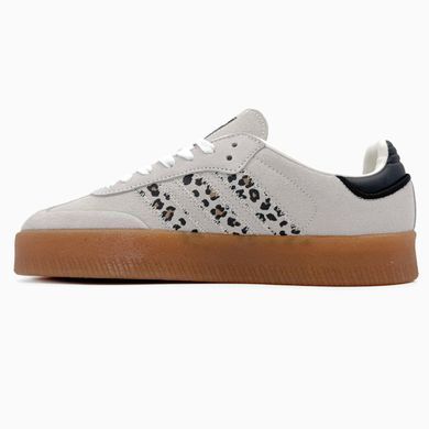 Кроссовки Adidas Samba XLG Beige Leo Black Gum Sole Platform, 36