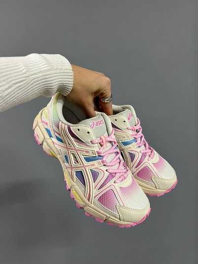 Кроссовки Asics Gel Kahana 8 Cream Pink Blue Купить (Доставка 1-3 Дня)