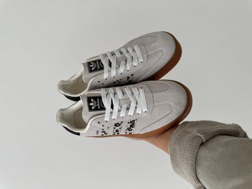 Кроссовки Adidas Samba XLG Beige Leo Black Gum Sole Platform, 36