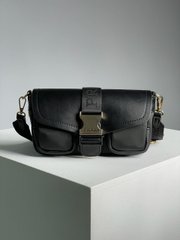 Сумка Pocket Nylon and Brushed Bag Black, 24x12x9