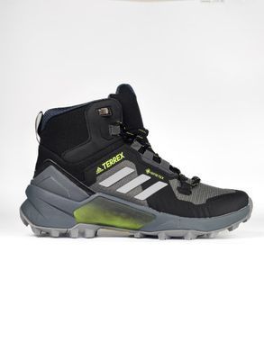 Кроссовки Adidas Terrex Swift R3 Mid Gore-Tex Grey Black Green Winter Termo, 41