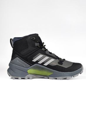 Кроссовки Adidas Terrex Swift R3 Mid Gore-Tex Grey Black Green Winter Termo, 41