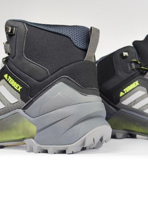Кроссовки Adidas Terrex Swift R3 Mid Gore-Tex Grey Black Green Winter Termo, 41