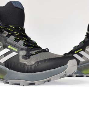 Кроссовки Adidas Terrex Swift R3 Mid Gore-Tex Grey Black Green Winter Termo, 41