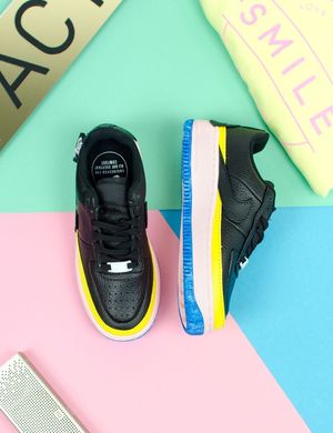 Кросівки Nike Air Force Black Yellow Pink, 37