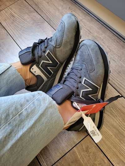 Кроссовки New Balance 574 Grey Black Купить (Доставка 1-3 Дня)