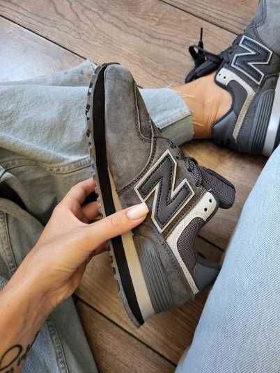 Кроссовки New Balance 574 Grey Black Купить (Доставка 1-3 Дня)