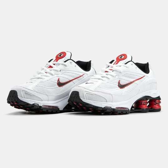 靴 Nike Shox Ride2 Кросівки Nike Shox Ride 2 SP x Supreme White Red Black Купити