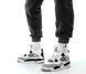 Кросівки Jordan 4 White Grey Black Fur
