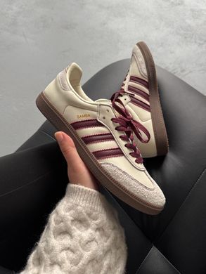 Кросівки Adidas Samba OG Wonder White Maroon, 36