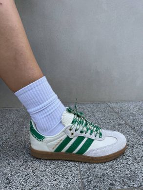 Кроссовки Adidas Samba x Wales Bonne Grey Green, 36