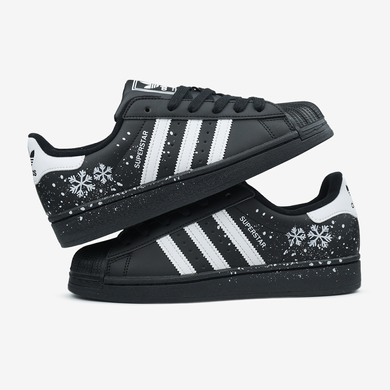 Кросівки Adidas Superstar Black White Snowflakes, 36