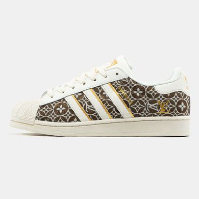 Кросівки Adidas Superstar x Louis Vuitton Cream Brown, 40