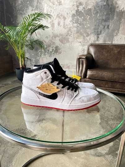 Кроссовки Air Jordan 1 Mid SE Fearless Edison Chen CLOT Купить