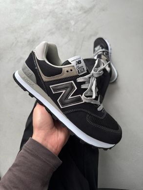 Кроссовки New Balance 574 Black White Grey, 36