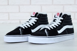 Кросівки Vans Old Skool High Black White Winter Fur, 40