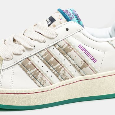 Кросівки Adidas Superstar x FeiFei Ruan White Beige Green, 36