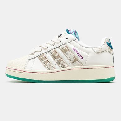 Кросівки Adidas Superstar x FeiFei Ruan White Beige Green, 36