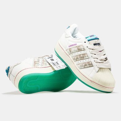 Кросівки Adidas Superstar x FeiFei Ruan White Beige Green, 36