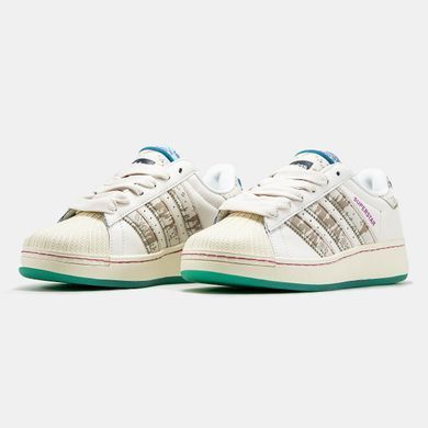 Кросівки Adidas Superstar x FeiFei Ruan White Beige Green, 36