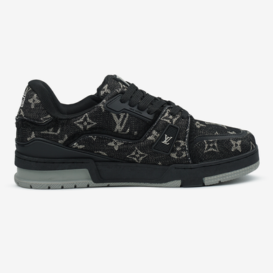 Louis Vuitton Trainer Black Grey Logo, 40