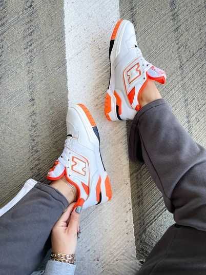 Кросівки New Balance 550 White Vibrante Orange Купити (Доставка 1