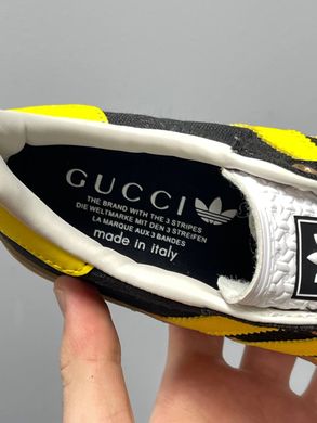 Кросівки Adidas Gucci x Gazelle Black GG Monogram, 36