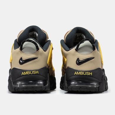 Кроссовки Nike Air More Uptempo x AMBUSH Beige Yellow Black, 40