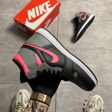 Кросівки Air Jordan 1 High Pink Black Grey, 36
