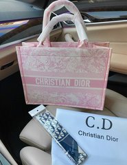 Сумка Christian DiorBook Tote Pink Premium, 36x27x13
