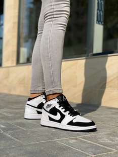 Кросівки Jordan 1 White Black Winter, 36