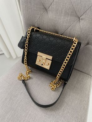 Сумка GUCCI Padlock Black/Gold, 22х15х9