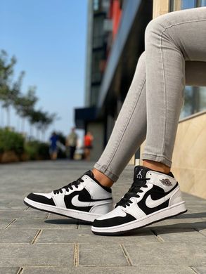 Кроссовки Jordan 1 White Black Winter