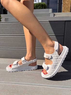Сандали Chanel Sandals White Leather Premium, 36