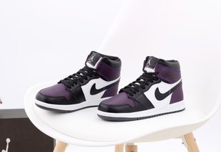 Кросівки Jordan 1 White Violet Хутро, 37