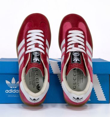 Кросівки Adidas Gazelle x Gucci Pink White, 36