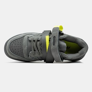 Кроссовки Adidas Forum Dark Grey Neon Yellow, 37