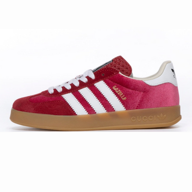 Кросівки Adidas Gazelle x Gucci Pink White