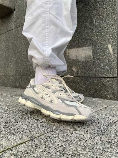 Кроссовки Asics Gel NYC 'White Grey' Купить (Доставка 1-3 Дня)