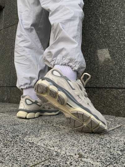 Кроссовки Asics Gel NYC 'White Grey' Купить (Доставка 1-3 Дня)