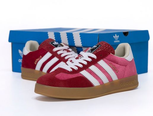 Кросівки Adidas Gazelle x Gucci Pink White, 36