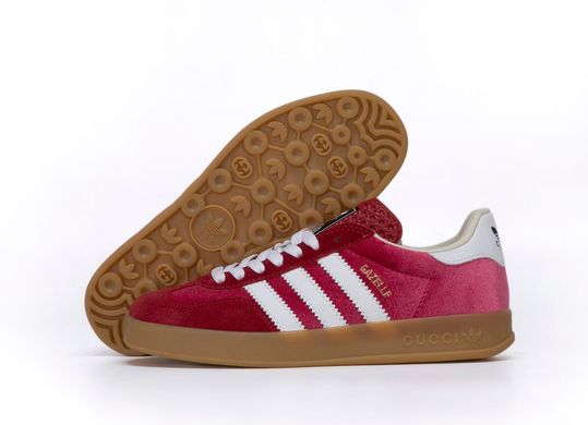 Кроссовки Adidas Gazelle x Gucci Pink White, 36