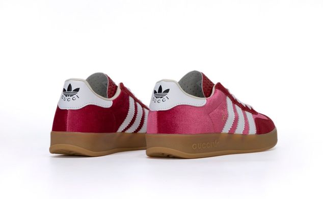 Кроссовки Adidas Gazelle x Gucci Pink White