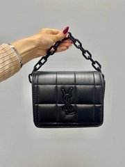 Сумка Yves Saint Laurent Chain Total Black II (без лого всередині), 23x16x9