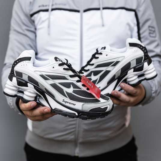 Кросівки Nike Shox Ride 2 Supreme White Black Купити (Доставка 1-3
