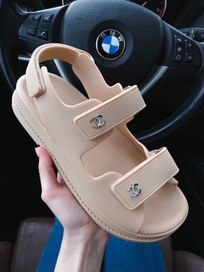 Сандалі Chanel "Dad" sandals beige, 38