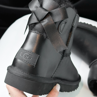 Черевики UGG Classic Mini Black Lather, 36