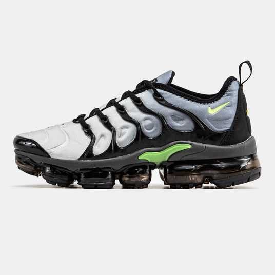 Кроссовки Nike Air VaporMax Plus Grey Black Green Купить (Доставка