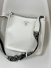Сумка Prada Leather Hobo Bag White, 29x26x11